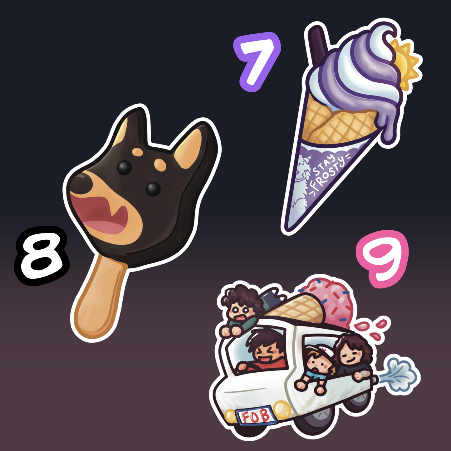 ★ Ice Cream Sticker