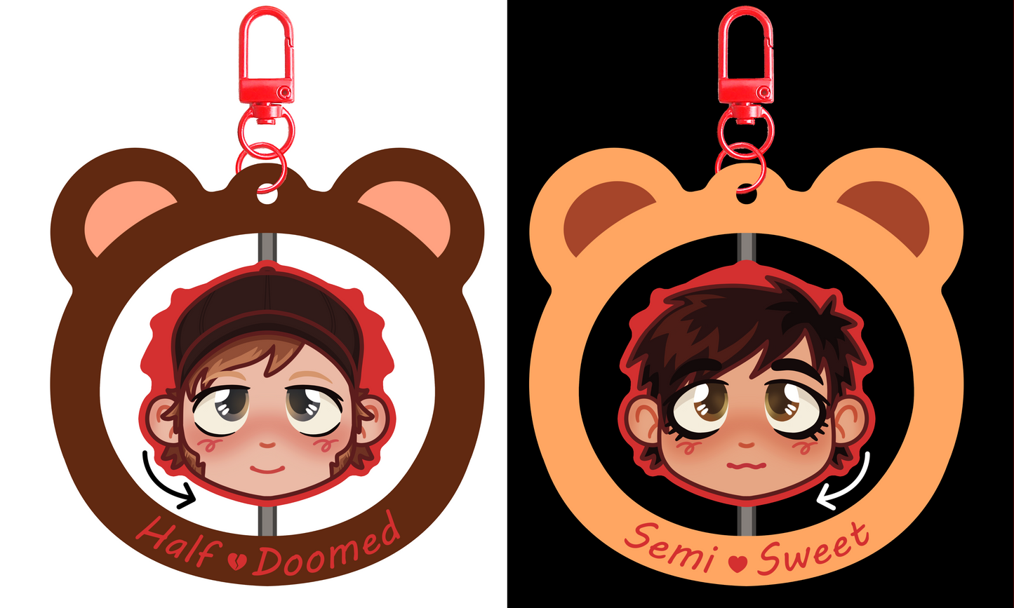 [PREORDER] P2 Folie Bears Rotating Keychain